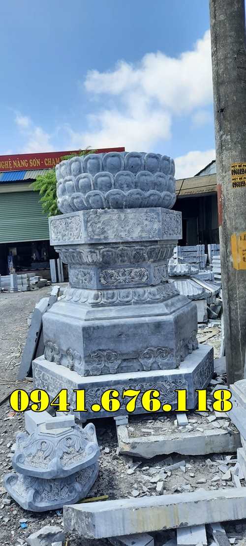 422- Mẫu mộ tháp sư phật giáo đá đẹp bán nam định